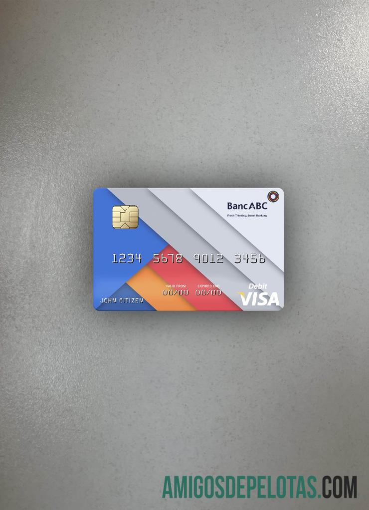 Tanzânia BancABC Visa Cartão de Débito Photolook Front baixar para verificação
